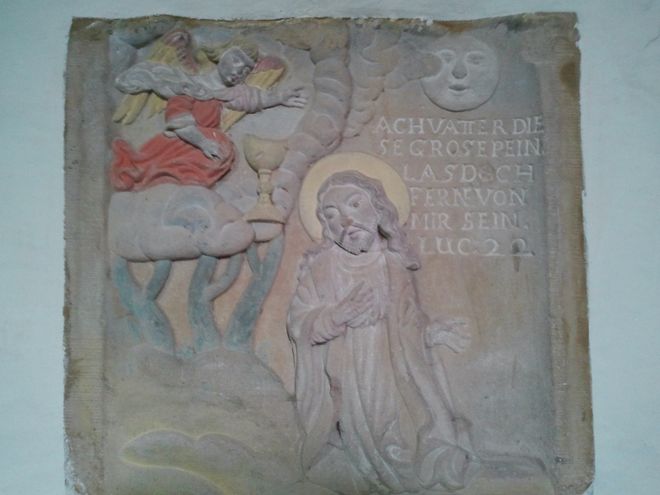 Ölbergszene in der Kapelle auf dem Büraberg (Foto: Kaplan J. Kämpf)